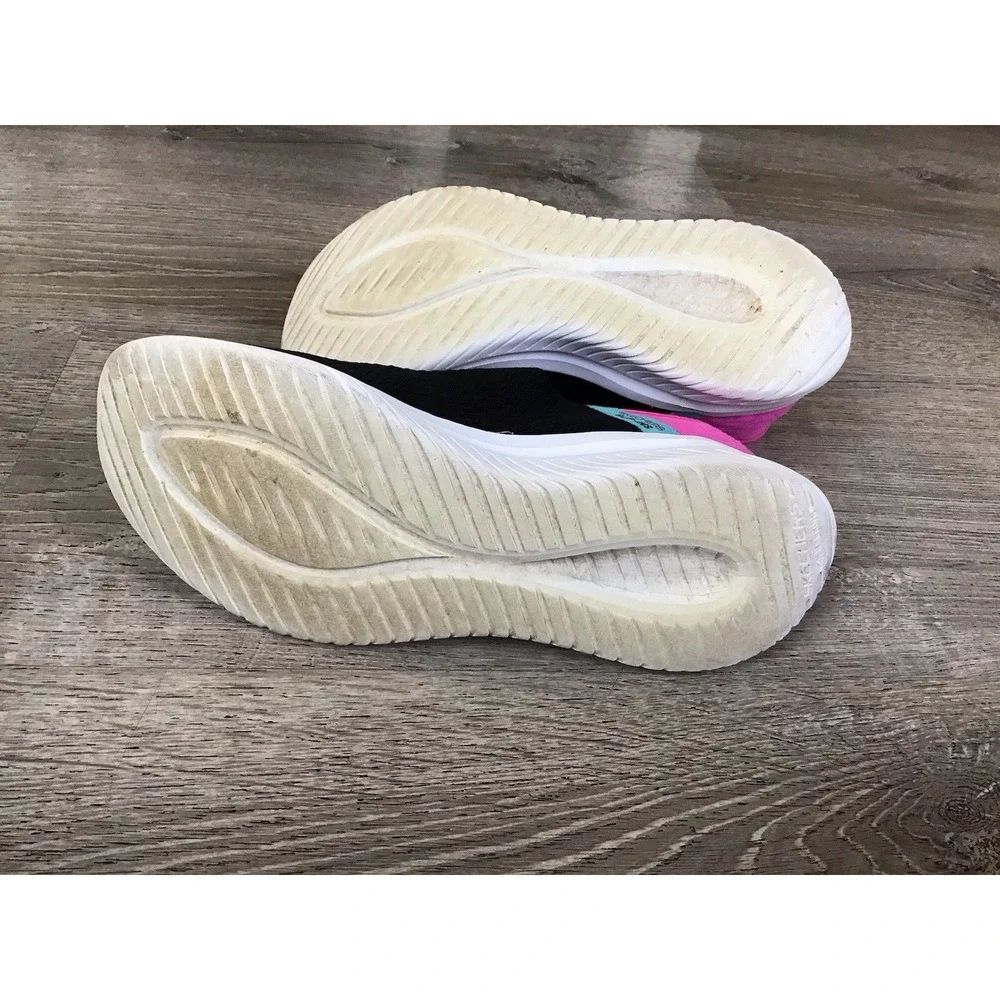 Skechers Kids 5 Ultra Flex 3.0 Fresh Time Slip On Memory Foam Trainers Sneakers